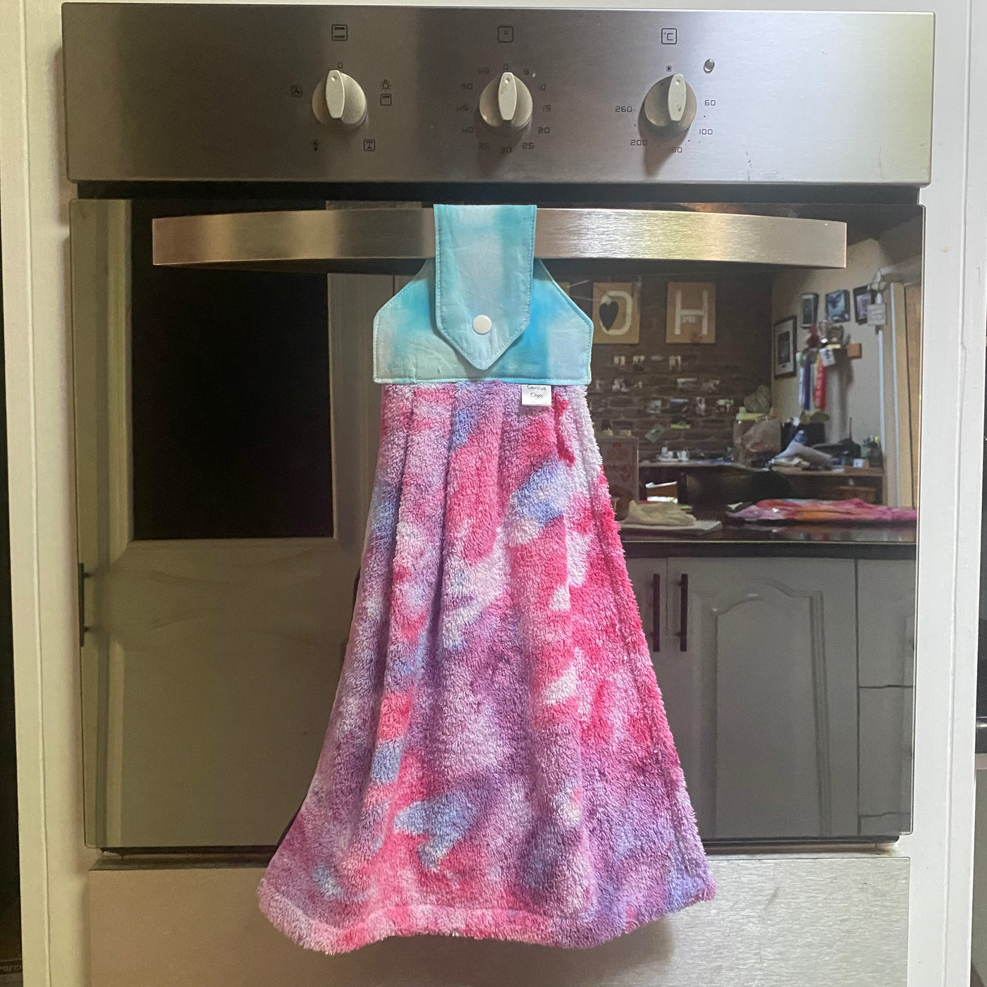 #23 tie dye hanging hand towel
