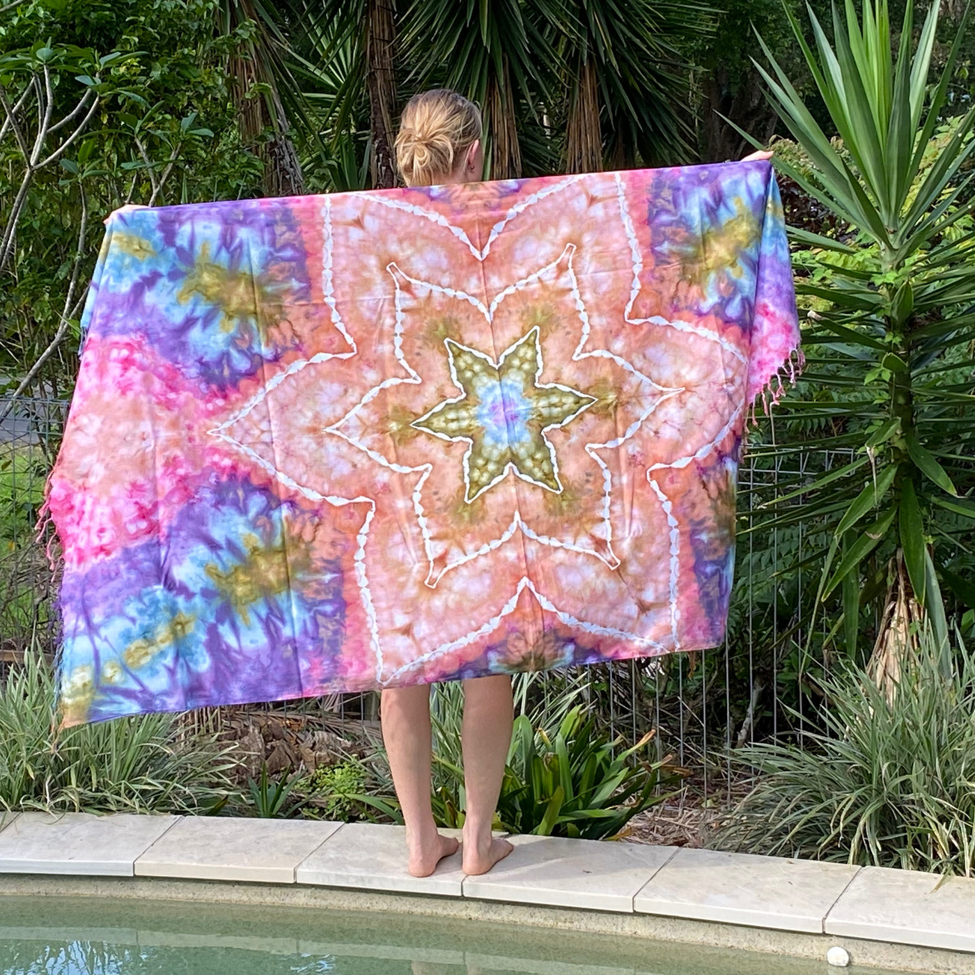 #16 Earthy Mandala - Tie Dye Sarong