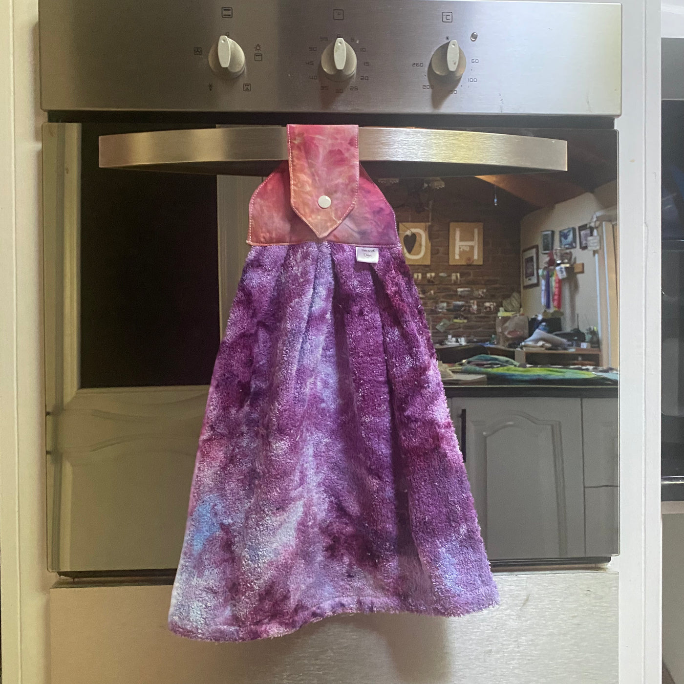 #13 tie dye hanging hand towel
