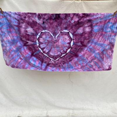 Tie Dye HEART Beach/Bath Towel