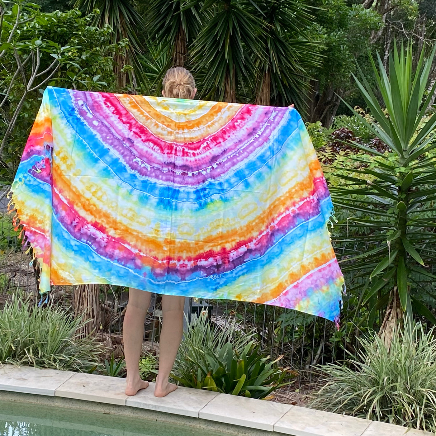 #23 Rainbow Ripple - Tie Dye Sarong