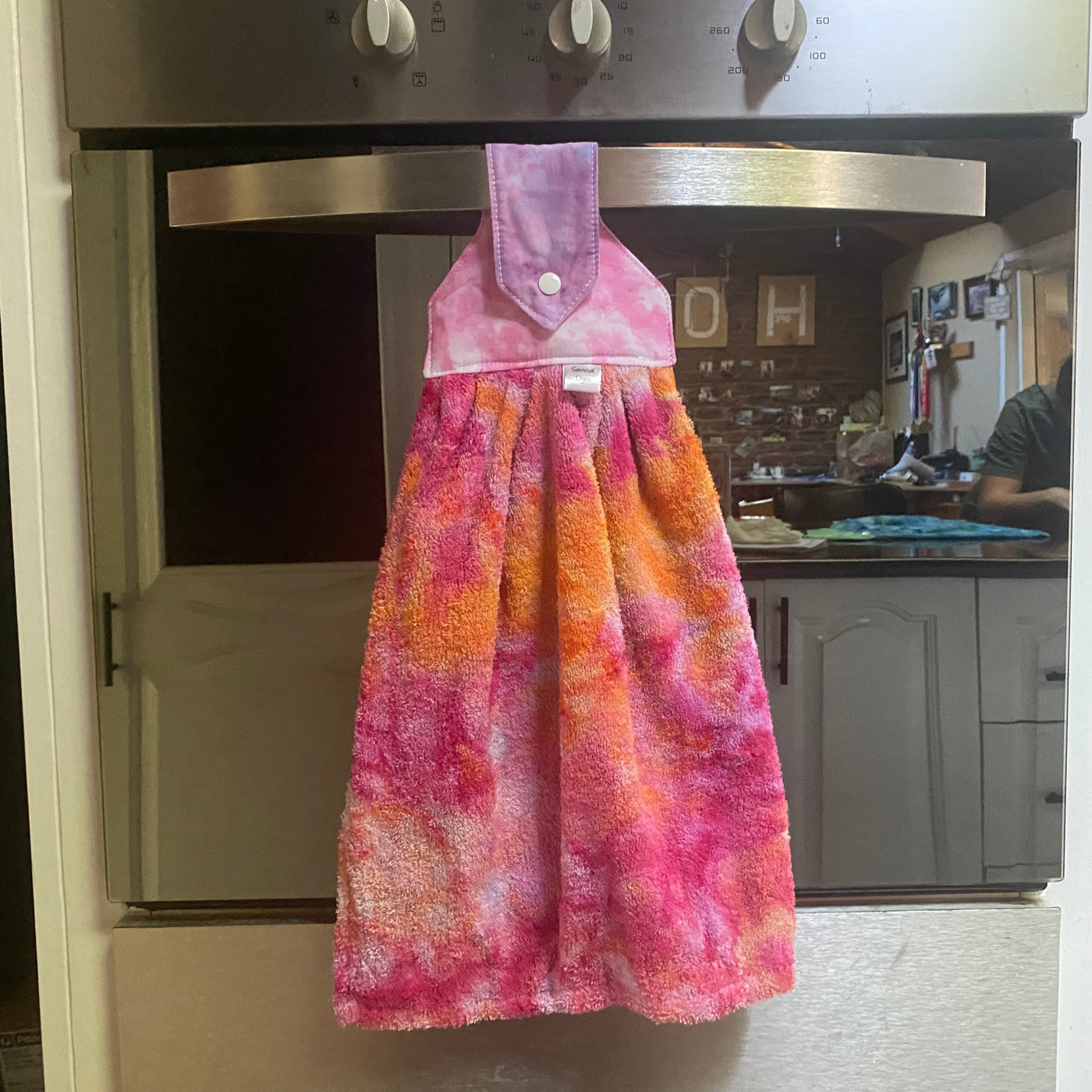 #24 tie dye hanging hand towel