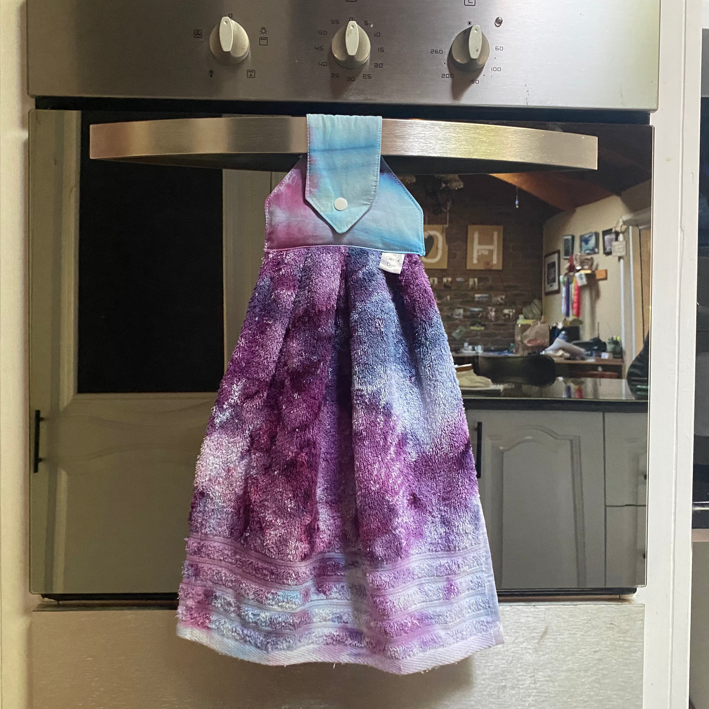 #40 tie dye hanging hand towel