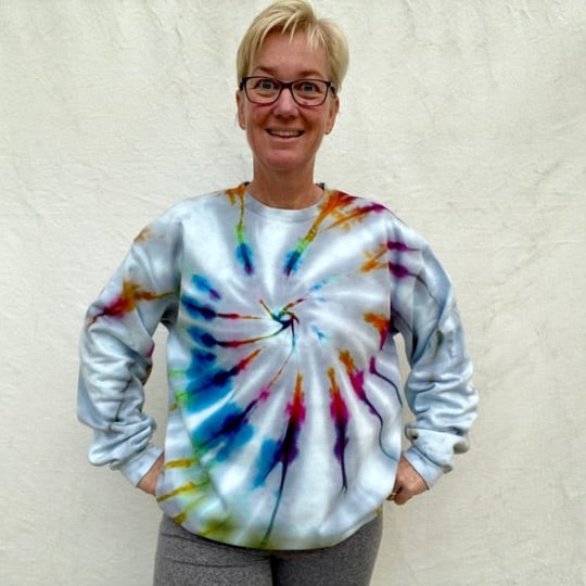 Tie Dye - Jumper | Silver Vortex