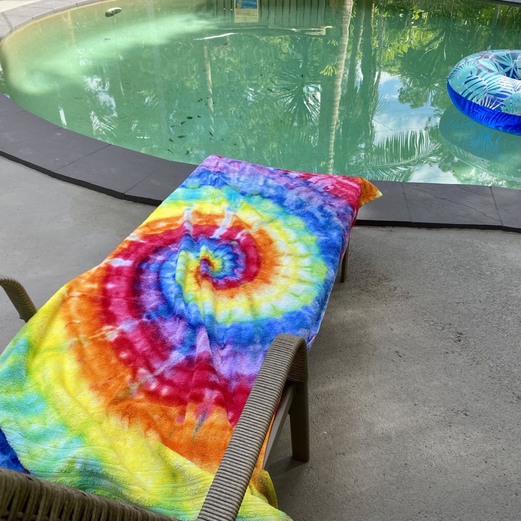 Design your own | Tie Dyed Towel | Spiral Design