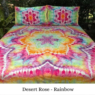 Desert Rose Mandala Tie Dye Throw