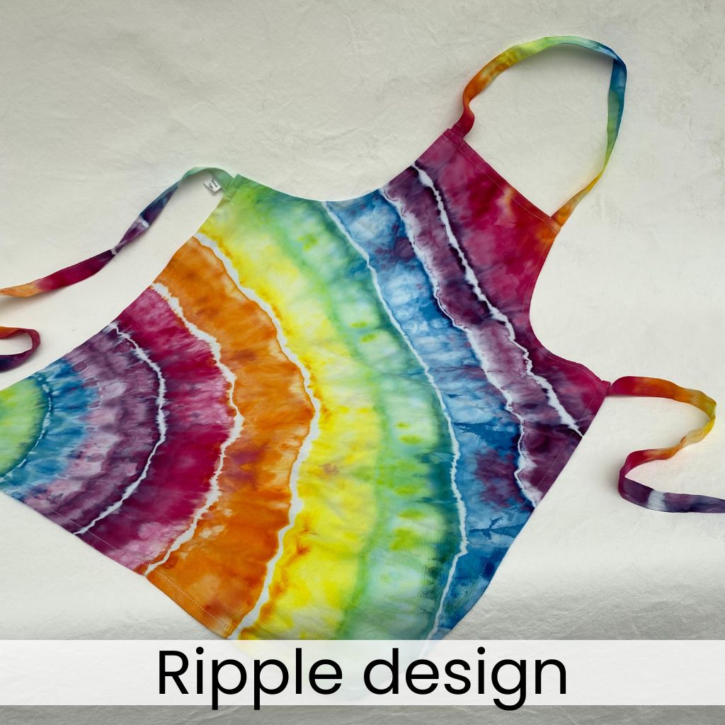 Tie Dye Apron - Dyed to your choice of colours + design