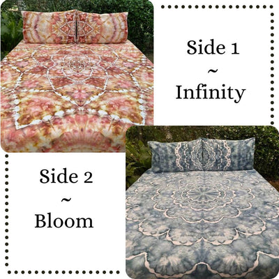 Artisan Double sided  |  hand dyed doona cover  |  Infinity + Bloom