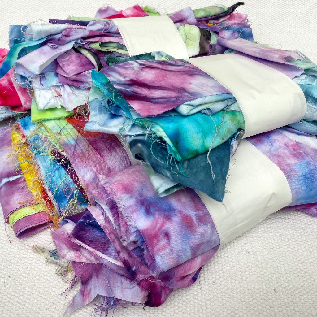 sewcial dyes-hand-dyed-fabric-scraps-100%-cotton-Australia