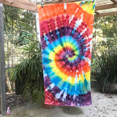 Design your own | Tie Dyed Towel | Spiral Design