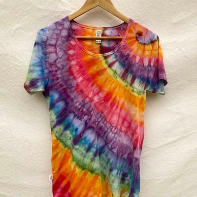 Hand dyed 'Spiral' tee