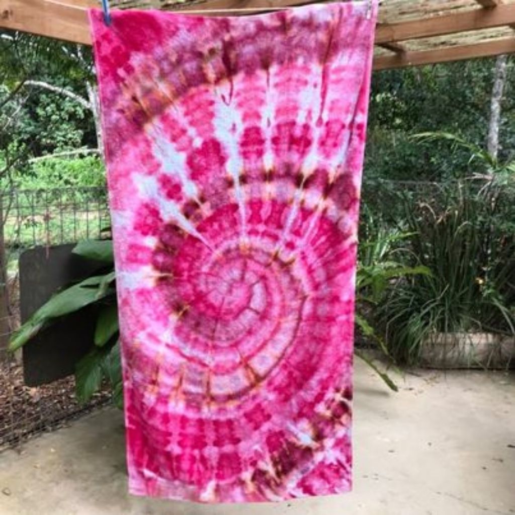 Design your own | Tie Dyed Towel | Spiral Design