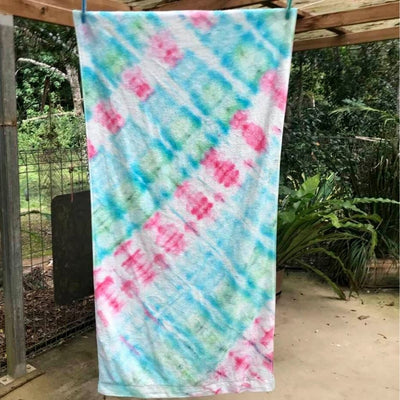 Design your own | Tie Dyed Towel | Diagonal Design