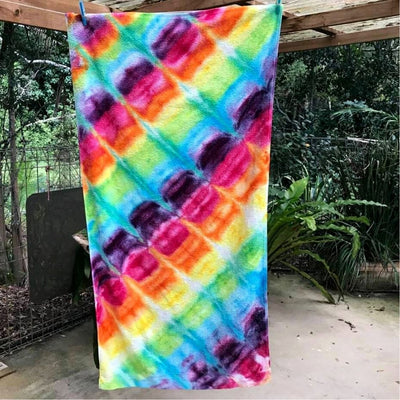 Design your own | Tie Dyed Towel | Diagonal Design