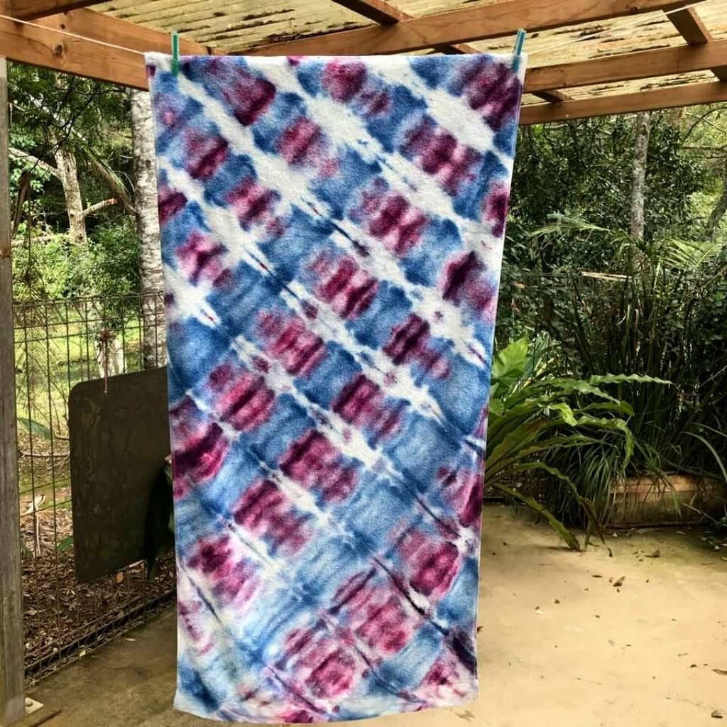 Design your own | Tie Dyed Towel | Diagonal Design