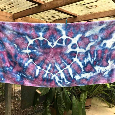 Design your own | Tie Dyed Towel | Heart Design