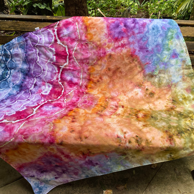 Tie Dye Knee Rug