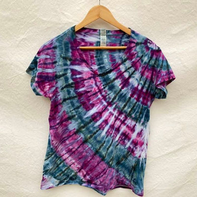 Hand dyed 'Spiral' tee