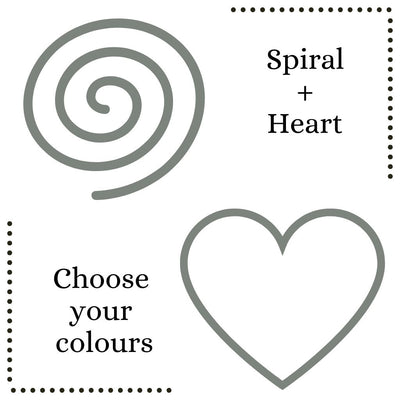 Classic Double sided  |  hand dyed doona cover  |  Spiral + Heart Designs