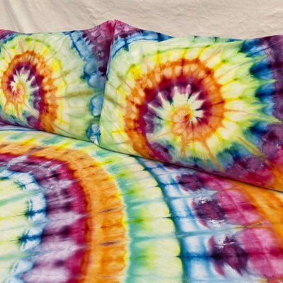 tie dye pillow slips Sewcial Dyes hand dyed Australia